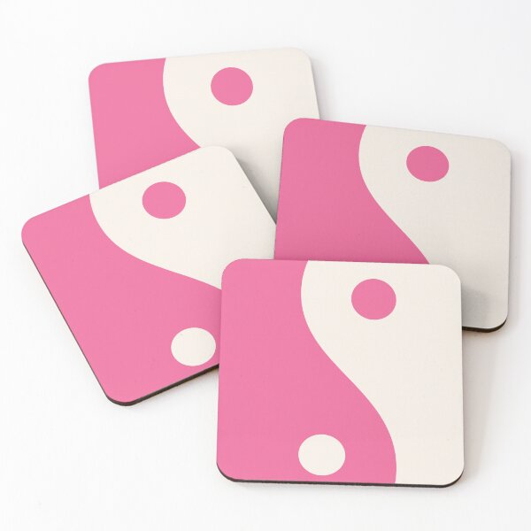 Item preview, Yin Yang Pink and Beige Aesthetic designed and sold by LinDraws.