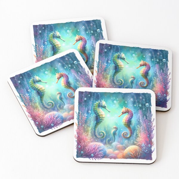 Item preview, Seahorses under water colorful designed and sold by RubisLeaf.