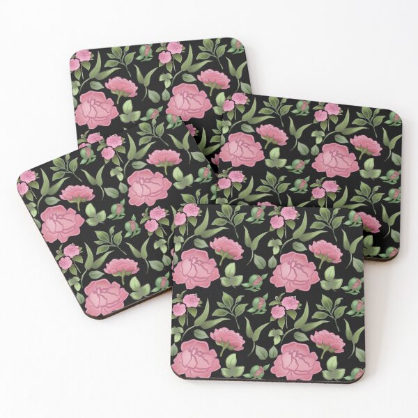 Item preview, The Camellia pattern 6 black designed and sold by AnnCamellia.