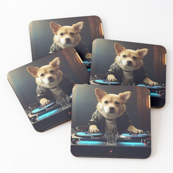 Item preview, Pawty Maestro: DJ Dog Dropping Beats designed and sold by DoggyDream.