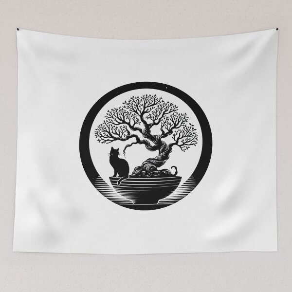 Item preview, With a cat bonsai 5 designed and sold by tohoku-jp.
