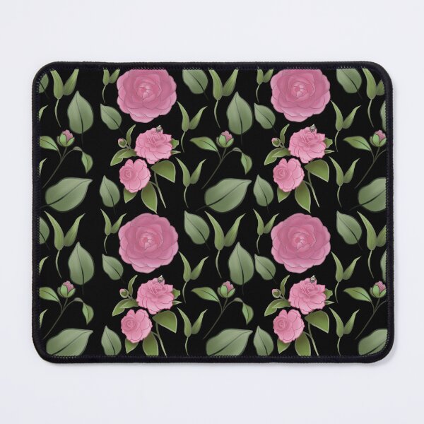 Item preview, The Camellia pattern 7 black designed and sold by AnnCamellia.