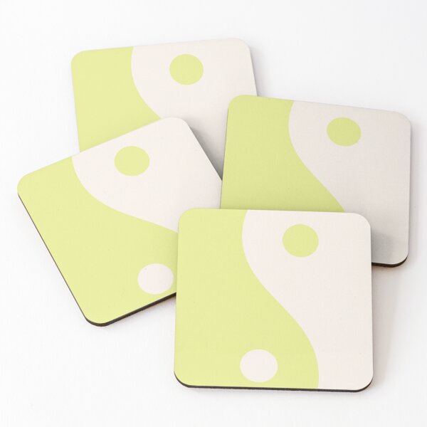 Item preview, Yin Yang Light Green and Beige Aesthetic designed and sold by LinDraws.