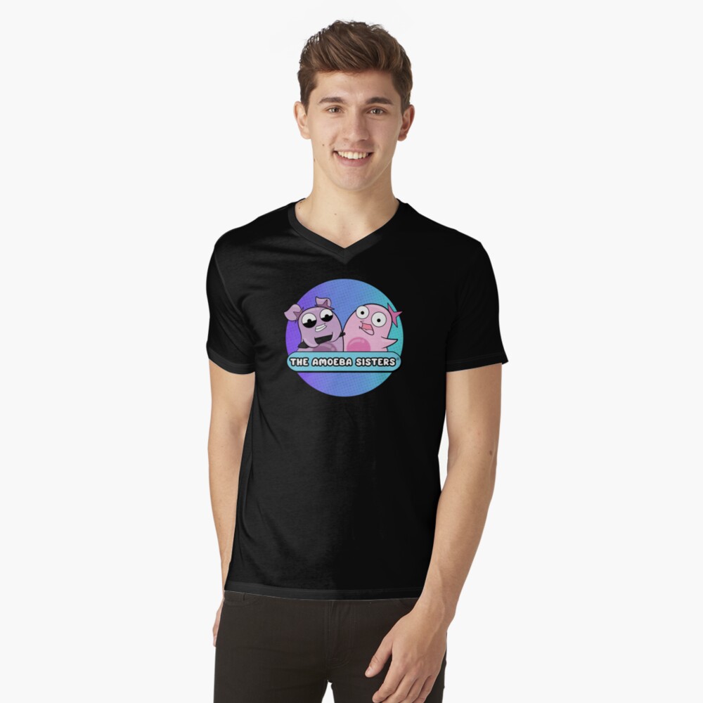 Item preview, V-Neck T-Shirt designed and sold by amoebasisters.