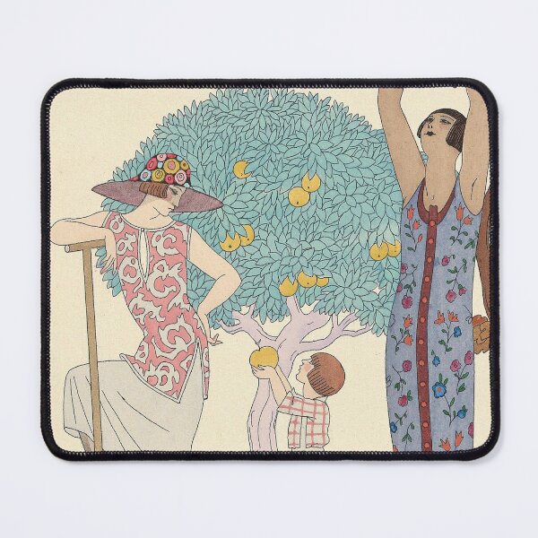 Item preview, George Barbier Art Deco Apple Tree designed and sold by InnerCitadel.