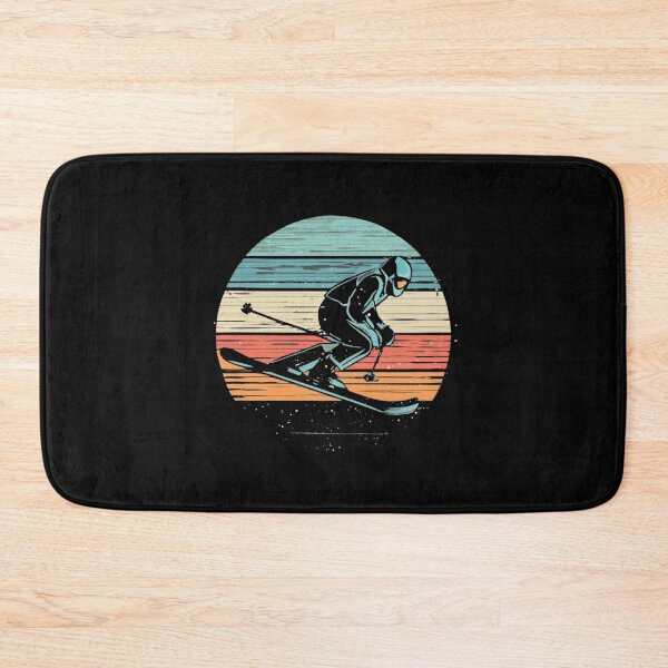 Item preview, Vintage colors sunset and skiing designed and sold by desinganddecor.