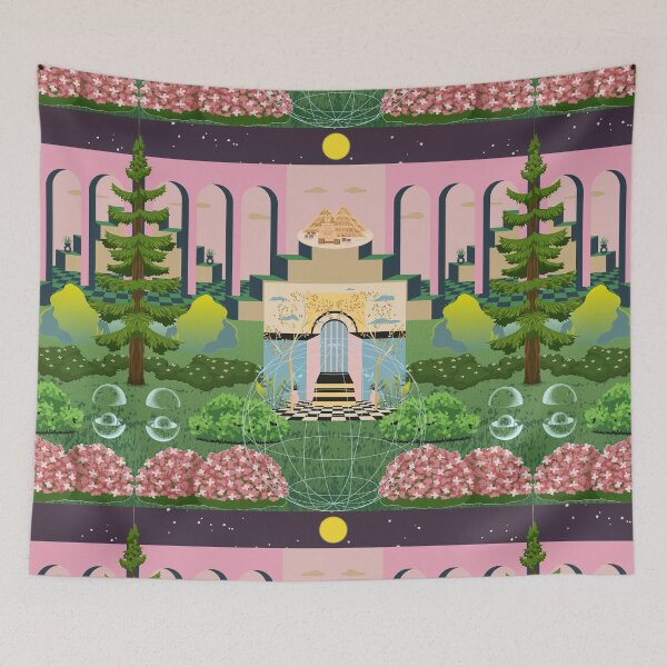 Item preview, Copy of Mistic temple, Garden, nature, night and day, sun and moon, trees designed and sold by Sugar Wisdom .