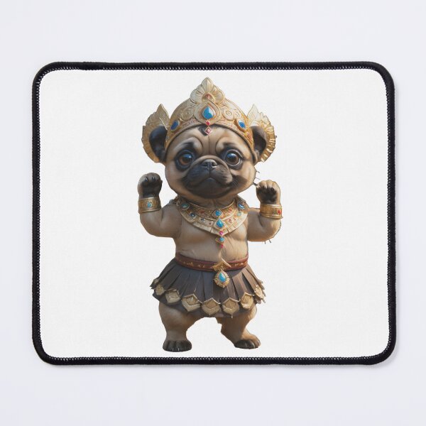 Item preview, Balinese legong dancer pug dog designed and sold by GiwuArt777.