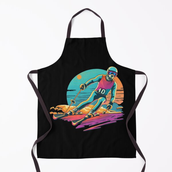 Item preview, Vintage colors sunset and skiing designed and sold by desinganddecor.
