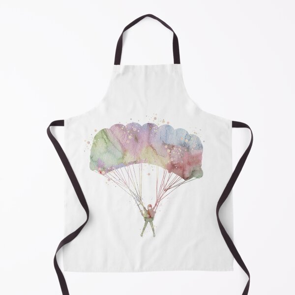 Item preview, Girl Skydiver Watercolor Painting designed and sold by LotusGifts.