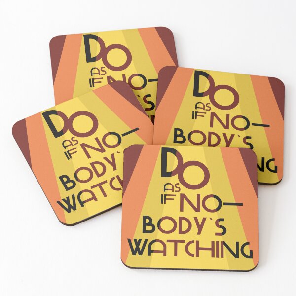 Item preview, do as if nobody`s watching poster. retro ver. designed and sold by puffySquare.