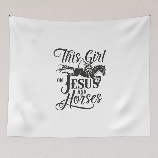 Item preview, This Girl Runs On Jesus And Horses, Horse Lovers designed and sold by Mr-wow.