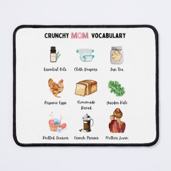 Item preview, Crunchy Mom Funny Vocabulary Chart and Definition of Crunchy Mama designed and sold by FreedByJesus.