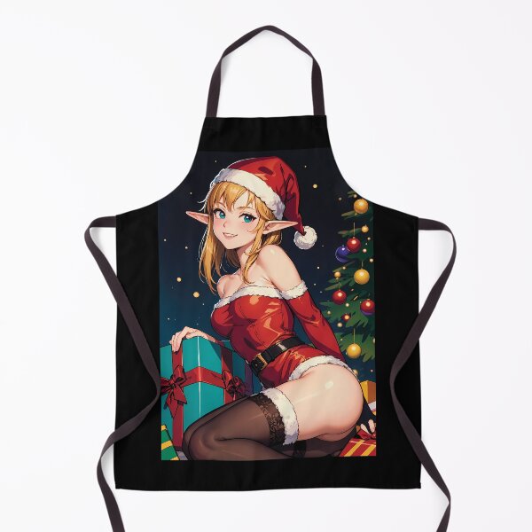 Item preview, Adorable Christmas Elf in Anime Style designed and sold by ByteyCreatives.