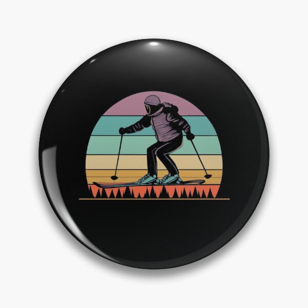 Item preview, Vintage colors sunset and skiing designed and sold by desinganddecor.