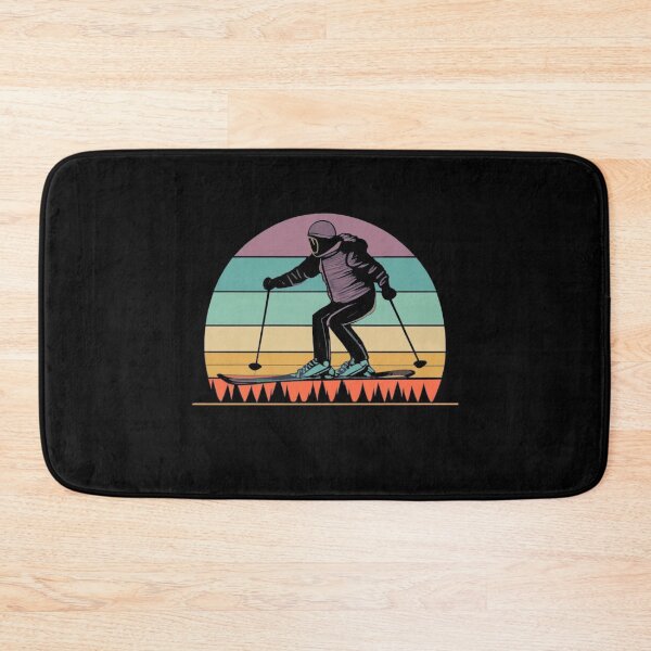 Item preview, Vintage colors sunset and skiing designed and sold by desinganddecor.