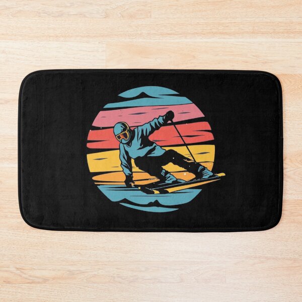 Item preview, Vintage colors sunset and skiing designed and sold by desinganddecor.