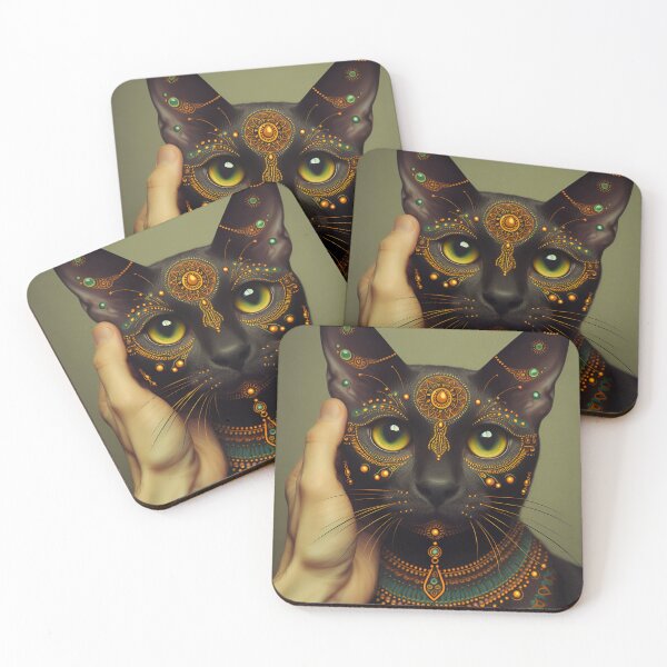 Artikelvorschau, Enigmatic Whisker Whispers: Bombay Odyssey entworfen und verkauft von BastKittyStore.