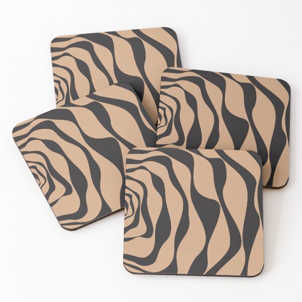 Item preview, Ebb and Flow 4 in Black and Tan designed and sold by LAEC-Shop.