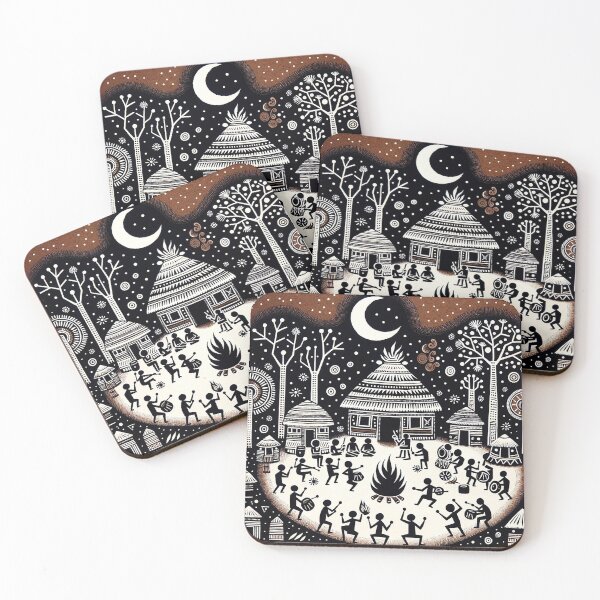 Item preview, A Night Celebration In A Village designed and sold by Praphul Garg.