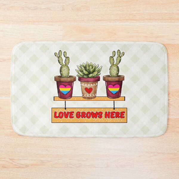 Item preview, Flower Pots with Hearts in Pansexual Flag Colors designed and sold by Savchuk-Vova.
