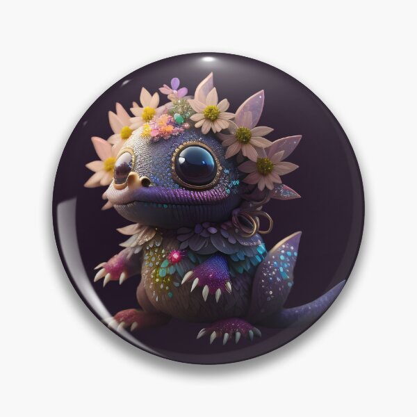 Item preview, Little purple floral creature | ai art designed and sold by marjessas-world.