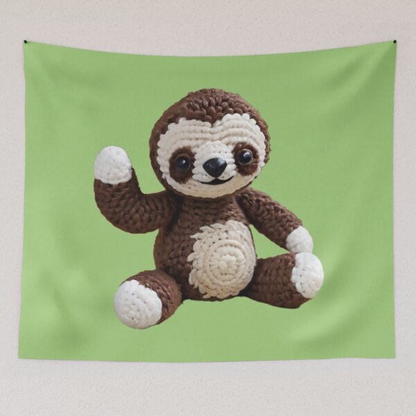 Item preview, Amigurumi Cute Sloth designed and sold by jumpercat.