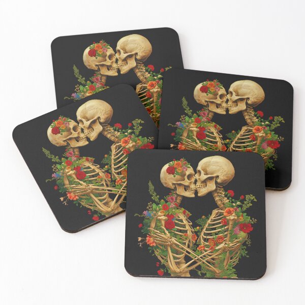 Item preview, Lovers Kiss Bones and Botany Skeleton Art designed and sold by ZeptepiTrends.