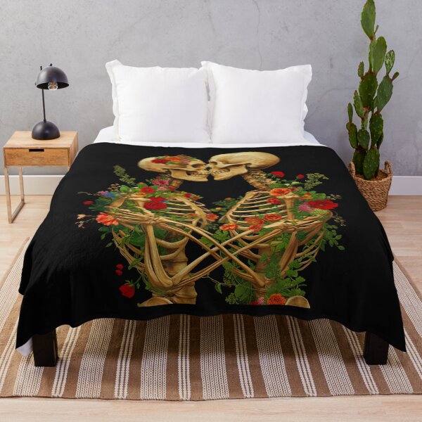 Item preview, Lovers Kiss Bones and Botany Skeleton Art designed and sold by ZeptepiTrends.