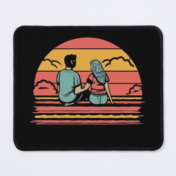 Item preview, Vintage colors sunset and couple in love designed and sold by desinganddecor.
