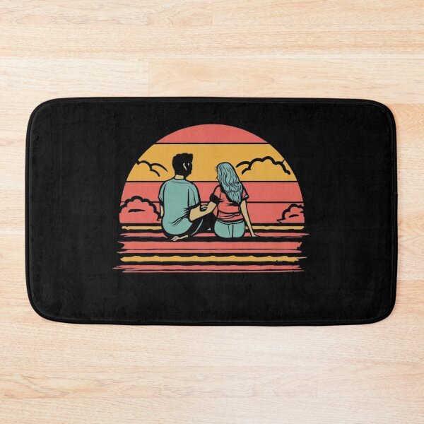 Item preview, Vintage colors sunset and couple in love designed and sold by desinganddecor.