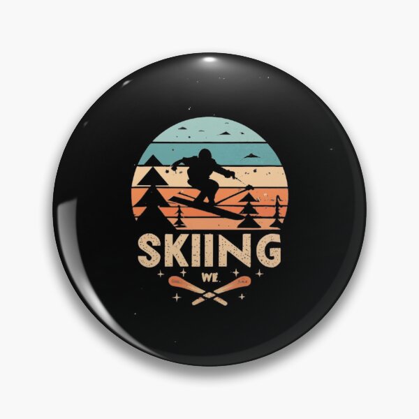 Item preview, Vintage colors sunset and skiing designed and sold by desinganddecor.