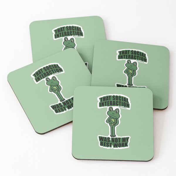 Item preview, That Social Interaction Was Not My Best Work Frog designed and sold by raerandoms.