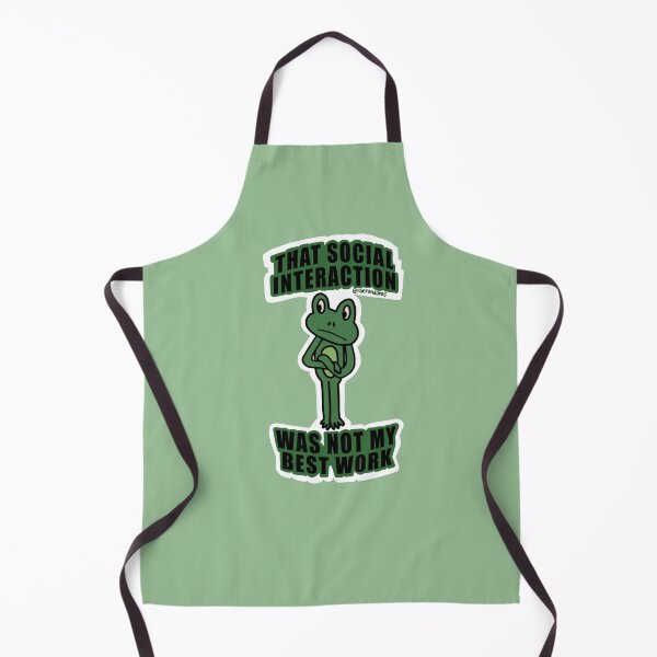 Item preview, That Social Interaction Was Not My Best Work Frog designed and sold by raerandoms.