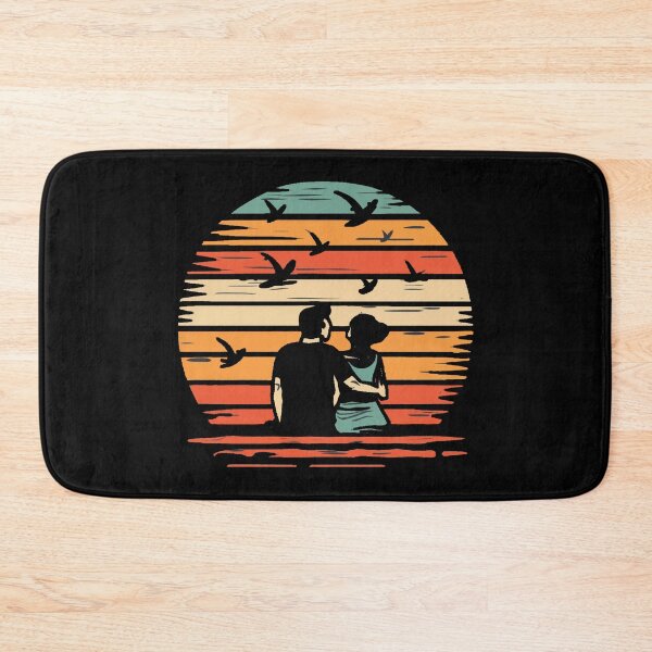 Item preview, Vintage colors sunset and couple in love designed and sold by desinganddecor.