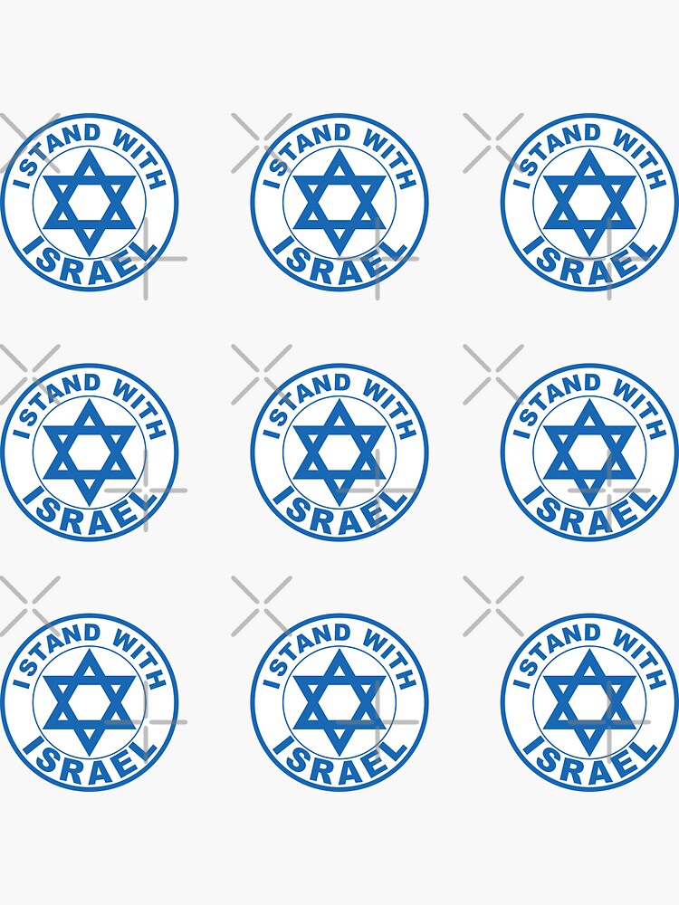 I stand with Israel 9 sticker pack Sticker