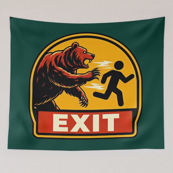 Item preview, Exit Pursued By Bear 2 ⭐⭐⭐⭐⭐ designed and sold by Retr0Tshirts.