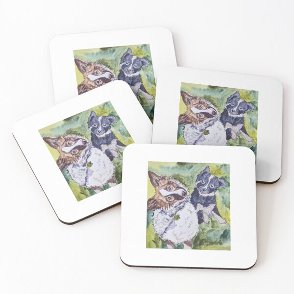 Item preview, Puppy Brothers in Watercolor  designed and sold by CreatingCute.