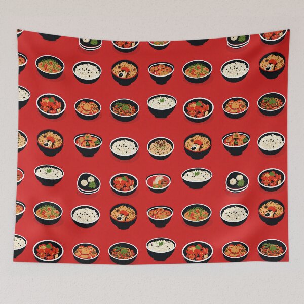 Item preview, A Celebration of Street Food: A Seamless Pattern of Global Fare designed and sold by overheadclick.