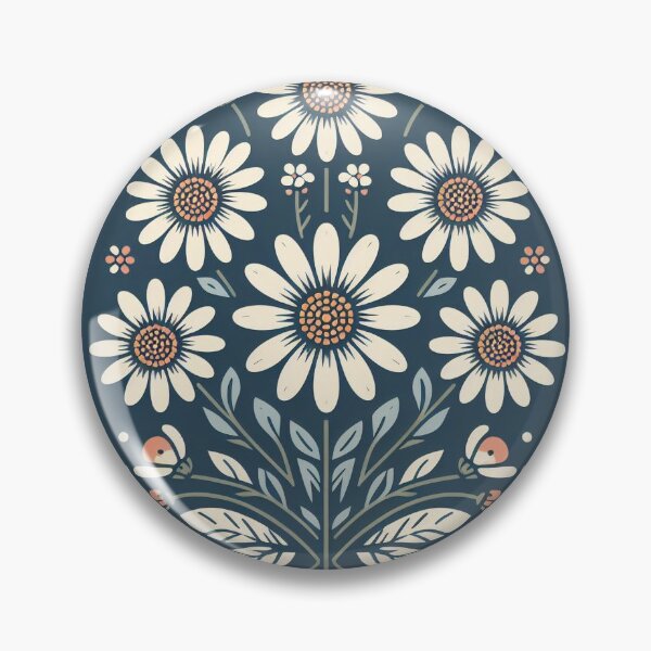 Item preview, Scandinavian folk art Daisy Posey by heidiannemorris ©️  designed and sold by FOLK ART FUSION by heidiannemorris.