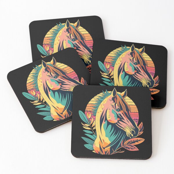 Item preview, Vintage colors sunset and horse designed and sold by desinganddecor.