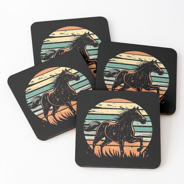 Item preview, Vintage colors sunset and horse designed and sold by desinganddecor.