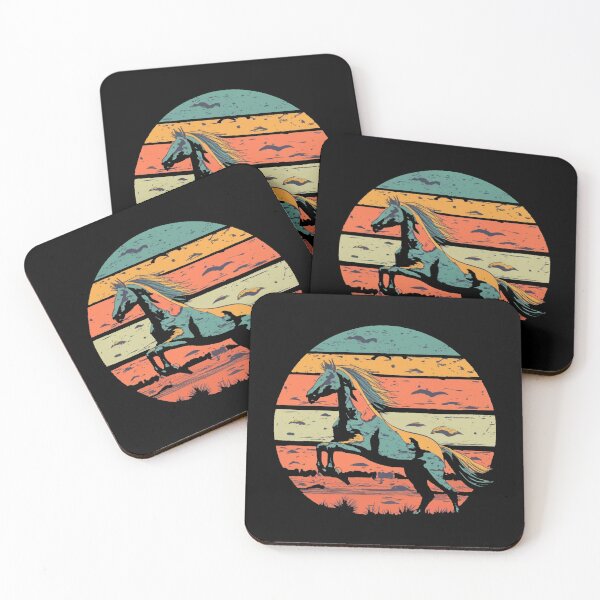 Item preview, Vintage colors sunset and horse designed and sold by desinganddecor.