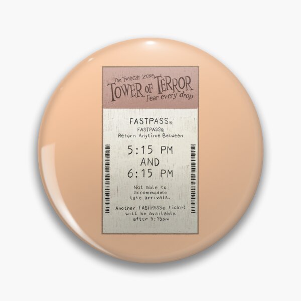 Item preview, Tower of Terror Fastpass designed and sold by Ohmera.