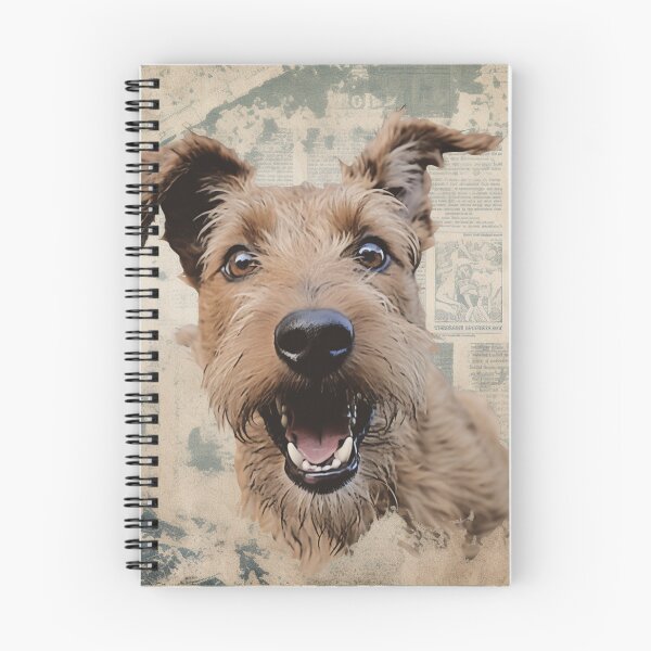 Item preview, Vintage Inquisitive looking Irish Terrier designed and sold by liana campbell.