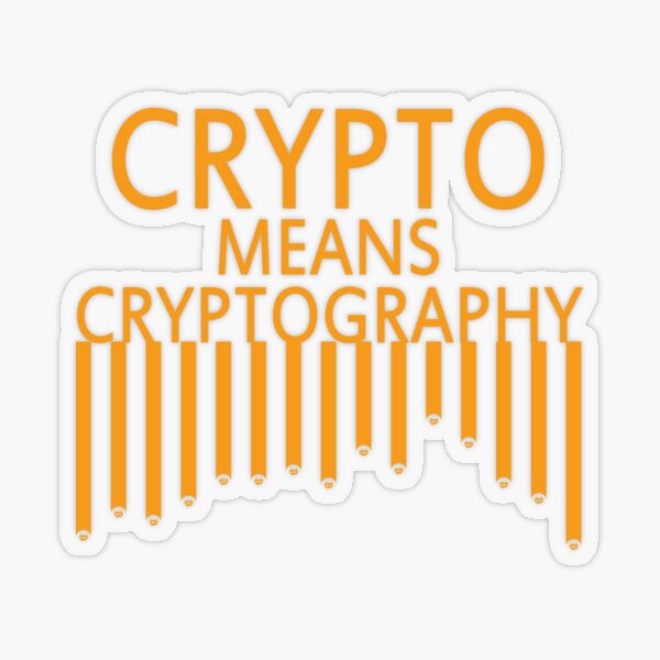 Cryptography Transparent Sticker
