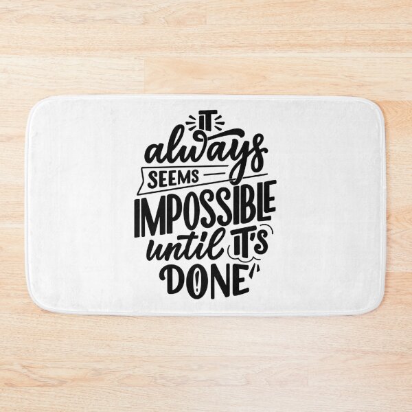 Item preview, From Impossible to Achieved - Inspirational Quote Design designed and sold by Triathlongram.