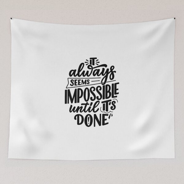 Item preview, From Impossible to Achieved - Inspirational Quote Design designed and sold by Triathlongram.