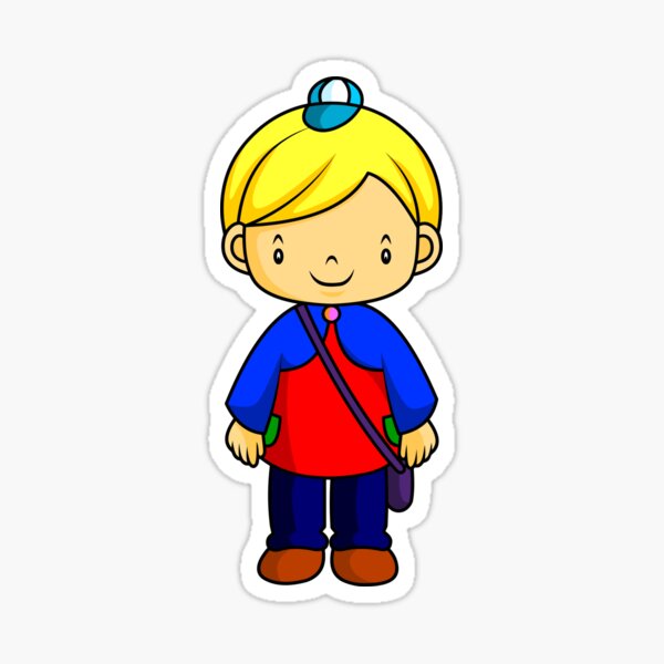 Blonde Child Sticker