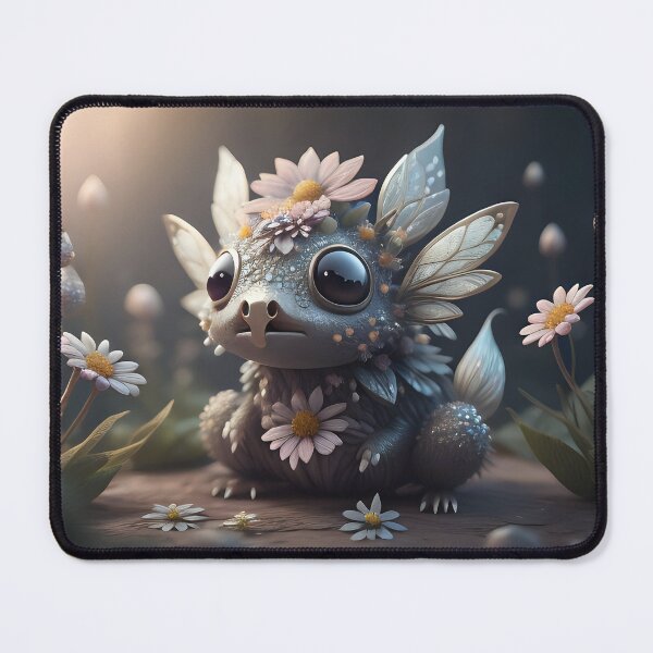 Item preview, Small silver floral creature | ai art designed and sold by marjessas-world.